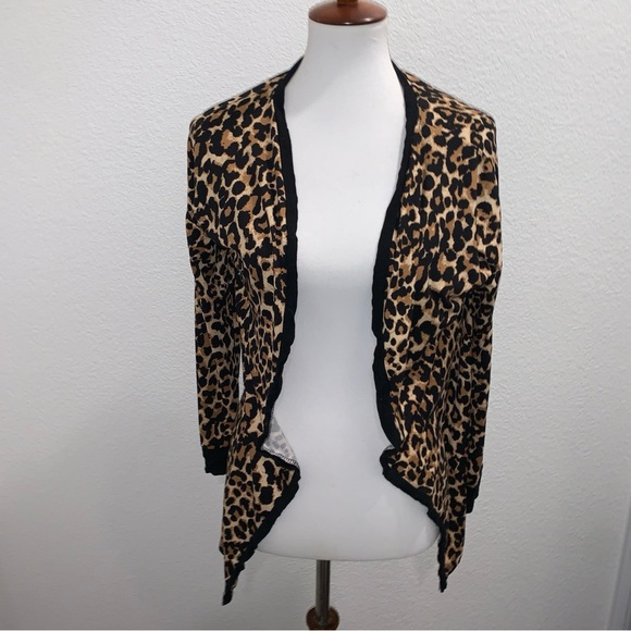 Ivoire Cheetah Long Cardigan - - Picture 1 of 3